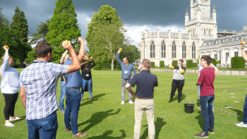 Juggling team building activity
