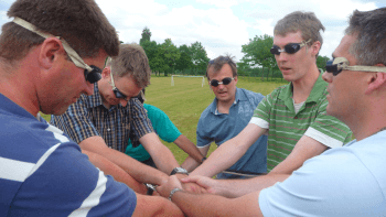 Sensory Square team building activity